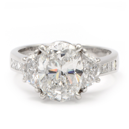 JB Star Engagement Ring: 3-carat Oval Diamond | Wixon Jewelers