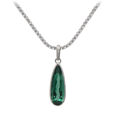 Green Tourmaline Pendant (132449) | Gemstone Jewelry - Wixon Jewelers