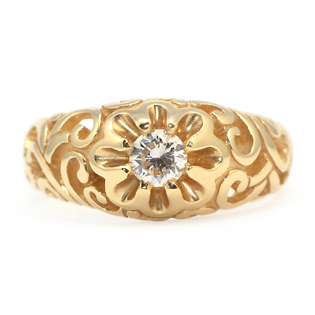 Gents Belcher Diamond Ring | Vintage Jewelry @ Wixon Jewelers