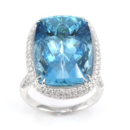 Brazilian Aquamarine Gemstone Ring | Wixon Jewelers