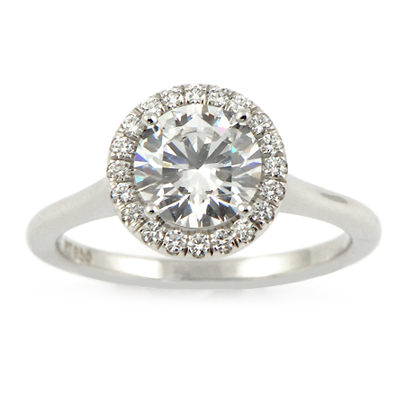 Solitaire Halo Engagement Ring | Minneapolis, MN - Wixon Jewelers