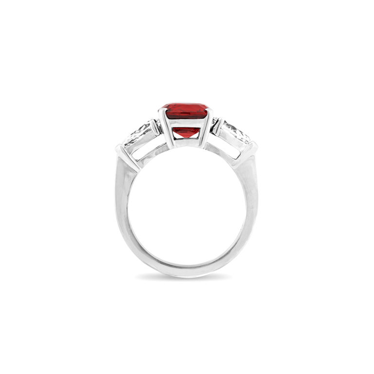 Ruby & Diamond 3-Stone Ring | Wixon Jewelers