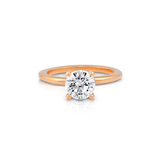 Rose Gold Solitaire Ring | Wixon Jewelers