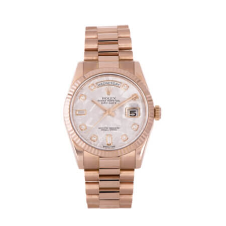 Used rose gold outlet rolex