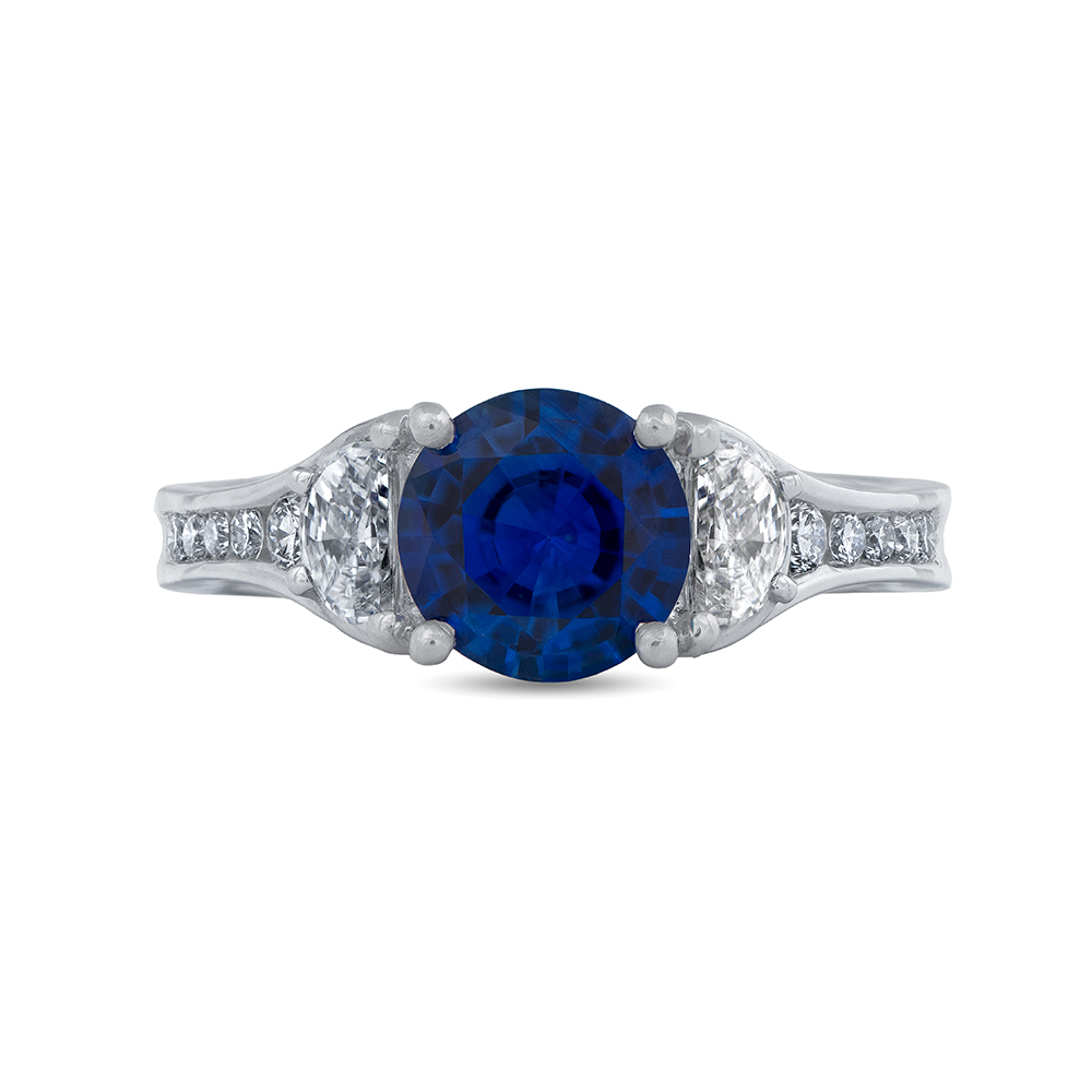 Round Sapphire Ring | Wixon Jewelers