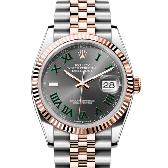 Rolex datejust 36 clearance oystersteel and everose gold