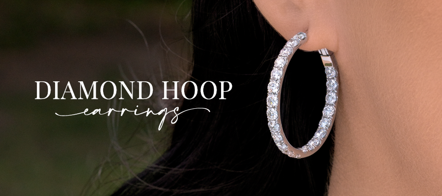 Diamond Hoop Earrings